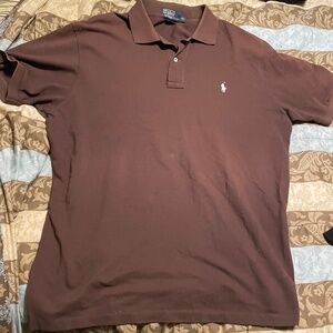 Men size xl brown Ralph Lauren Polo shirt short sleeve